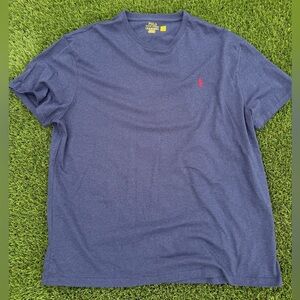 Polo by Ralph Lauren Men's Navy Tee with Red Logo